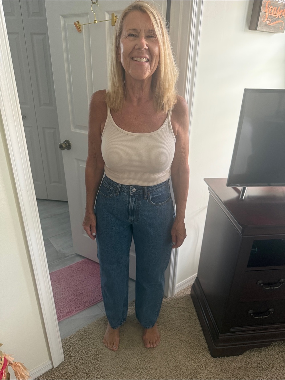 Abercrombie & Fitch Medium Blue Loose Jeans